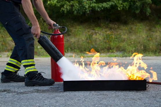 A secure fire door